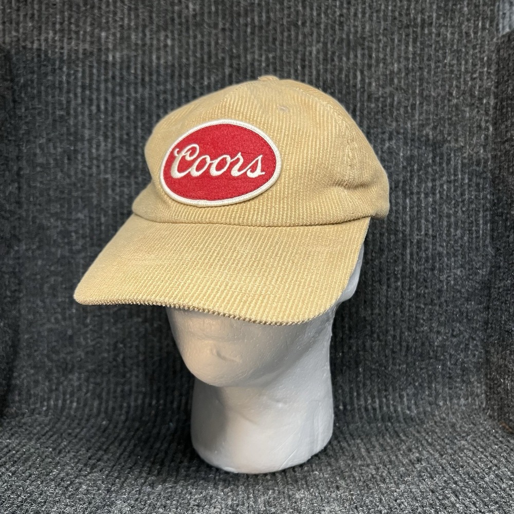 Huckberry Coors Tan Corduroy Snap‎ Back Adjustable Hat Unisex OSFA Casual Beer